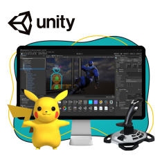 Мир игр на Unity 2D на популярном движке + AI-помощники - КИБЕРшкола программирования для детей, компьютерные курсы для школьников, начинающих и подростков - KIBERone г. Верхняя Салда