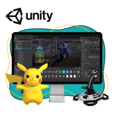 Мир игр на Unity 2D на популярном движке + AI-помощники - КИБЕРшкола программирования для детей, компьютерные курсы для школьников, начинающих и подростков - KIBERone г. Верхняя Салда