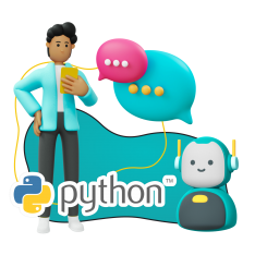 Умный чат-бот на Python - КИБЕРшкола программирования для детей, компьютерные курсы для школьников, начинающих и подростков - KIBERone г. Верхняя Салда